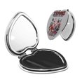 thumbnail image 1 of Qekee The Binding of Isaac Print Compact Makeup Mirror Folding Mini Pocket Mirror Portable Hand Mirror Double-Sided 2 x 1x Magnification for Woman Girls-Heart Shape, 1 of 9