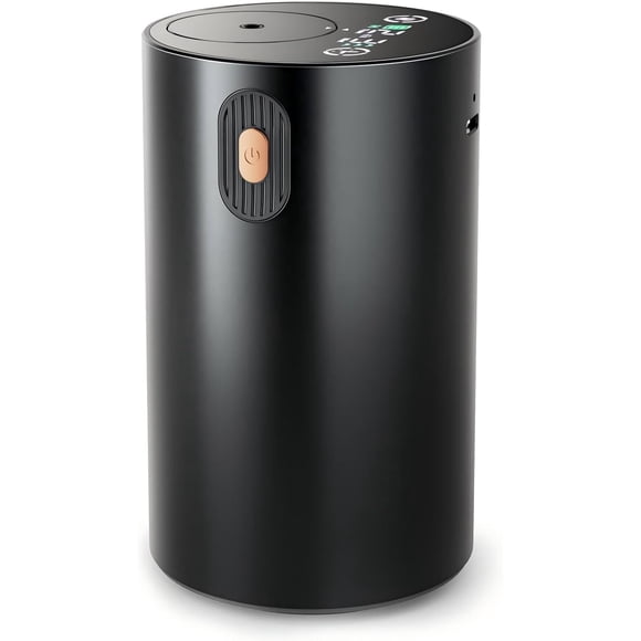 Huachuang Waterless Diffusers for Essential Oils: Portable Car & Home Diffuser Scent Air Machine Aromatherapy Atomizing Diffuser 1/2/4/6H/Time Off 8 Mist Level for Room Office Bedroom(Black