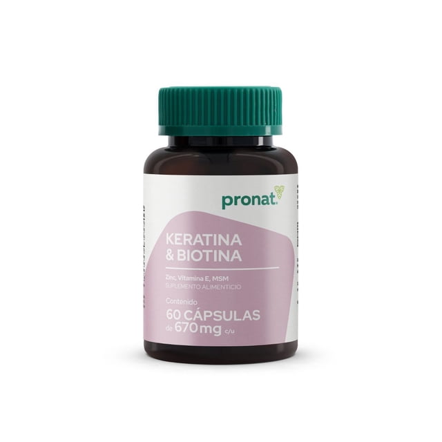 Keratina & Biotina 60 cápsulas - Pronat