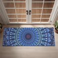 thumbnail image 2 of Bohemian Retro Floral Non-Slip Entryway Door Mat,Boho Indoor Decor Durable Low Plush Door Mat,Washable Welcome Rug for Patio Hallway Home Decor 16x47 Inches, 2 of 7