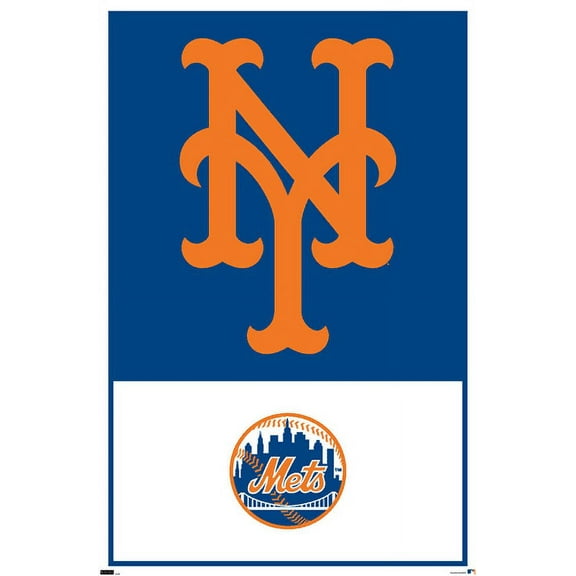 MLB New York Mets - Logo 22 Wall Poster, 22.375" x 34"