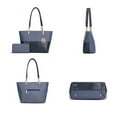 thumbnail image 6 of MKF Collection Sasha Vegan Leather Women's Tote Bag with Matching Wallet, Modern Hobo Purse Handbag by Mia K -Navy, 6 of 8
