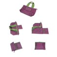 thumbnail image 6 of Large Reusable Tote Bag with Foldable Nylon Design, Waterproof Grocery Tote Bag for Women with Spacious Carry Capacity, Travel Tote Bag for Everyday Use and Gifting, 1 Pack, 6 of 7