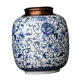 thumbnail image 3 of Tarro de té, caja de té, porcelana decorativa, mesa, bote de té de porcelana creativo Azul y blanco, 3 of 9