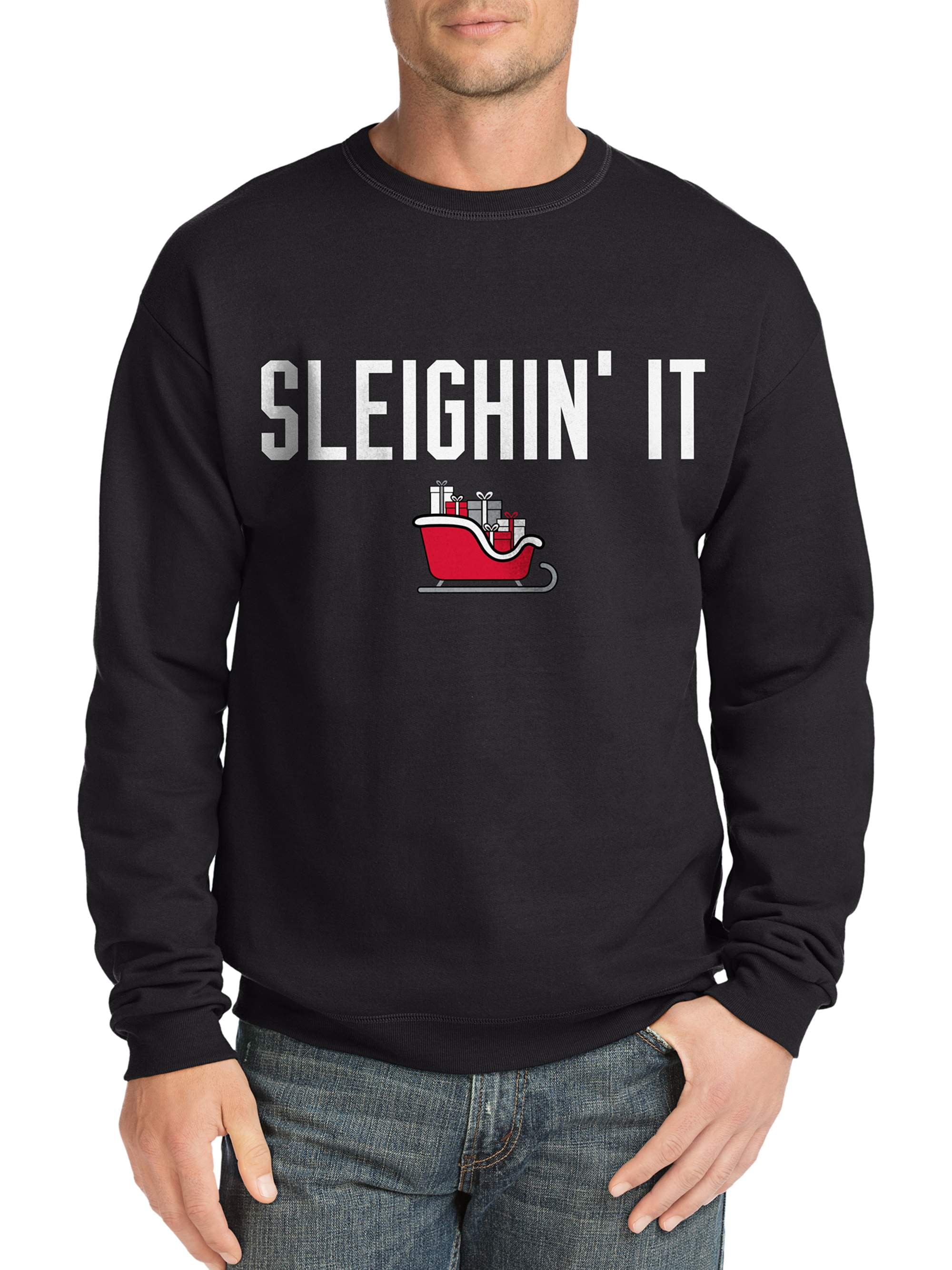 sleighin it christmas sweatshirt