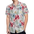 thumbnail image 4 of High Quality Hawaiian Shirts for Men Short Sleeve Aloha Beach Shirt Floral Summer Casual Button Down Shirts Blouses OP57G5, 4 of 7