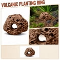 thumbnail image 7 of Brown Lava Rock Porous Volcanic Rock Pot for Aquatic and Plant Use, Aquarium Plant Holder Decorative Piece Gift for Plant Lover, Porous Stone Planter for Indoor Greenery, 7 of 7