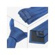 thumbnail image 3 of CORBATA CHIC para Hombres, Corbatas de Color Sólido, Corbatas Texturizadas Clásicas para Bodas Formales, Talla Única, Azul Acero, 3 of 4