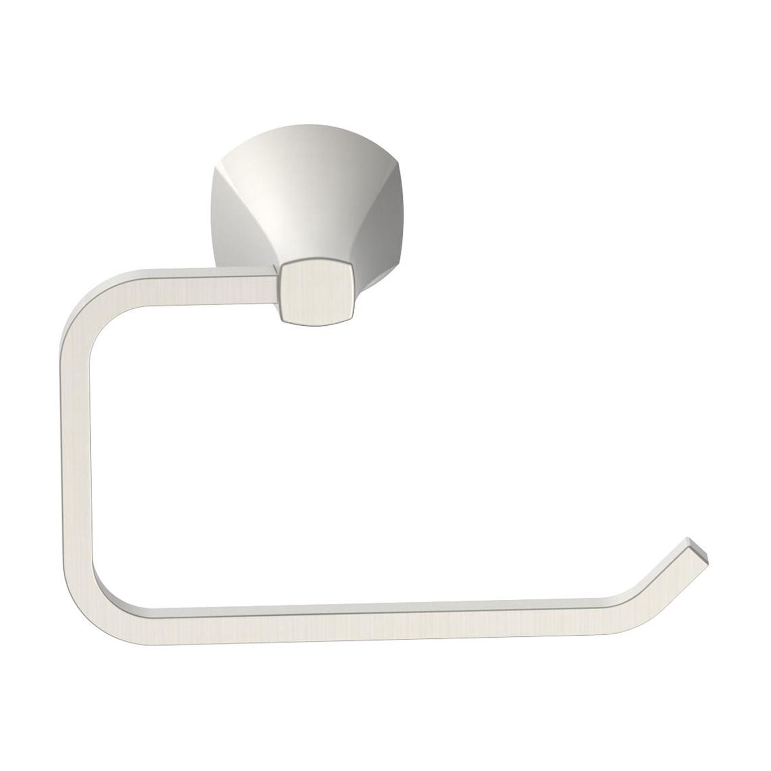 Better Homes & Gardens Simple Flare Style Wall Mount Toilet Paper Holder in Satin Nickel Finish
