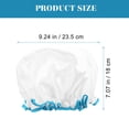 thumbnail image 4 of 4 Pcs Bonnets de Bain Réutilisables Couvre-Cheveux Élastiques Bonnets de Protection pour la Maison, 4 of 9