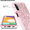 thumbnail image 2 of Nagebee Phone Case Compatible for Samsung Galaxy A14 5G with [Built-in Screen Protector], Full-Body Shockproof Protective Bumper Cover Impact Resist Durable (Pink Glitter), 2 of 5