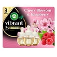 thumbnail image 2 of (6 pack) Air Wick Vibrant Plug-In Scented Oil Air Freshener Warmer Refills, Cherry Blossom and Raspberry, 3 Count, 2 of 10