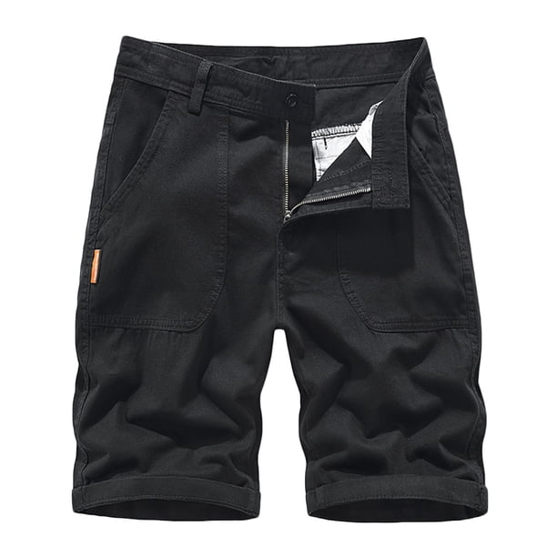 pstuiky Pantalones cortos para hombre, Pantalones cortos deportivos de verano para hombre, holgados, con múltiples bolsillos y corte holgado. Pantalones cortos deportivos para hombre