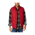 thumbnail image 1 of Chaleco acolchado vintage sólido resistente a la intemperie para hombre, rojo, grande, 1 of 1