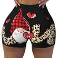 thumbnail image 2 of Honeii Love Gnomes Print Women's Workout Shorts, Gym Shorts for Active Wear, Sports Shorts,Women's Running Shorts,Quick Dry Athletic Shorts-Small, 2 of 8