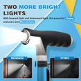 thumbnail image 2 of Bastón BeneCane Quad Cane con dos luces LED, base grande, mango en T y ligero, ajustable, de cuatro puntas, resistente, para hombres y mujeres (azul), 2 of 5