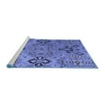 thumbnail image 2 of Ahgly Company Machine Washable Indoor Rectangle Abstract Blue Modern Area Rugs, 8' x 12', 2 of 4