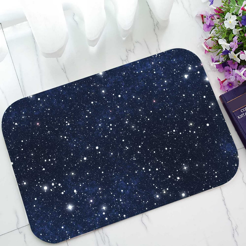 PKQWTM Star Filled Night Sky Home Decor Floor Mat Area Rug Doormat Size 15.7x23.6 Inches
