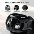 thumbnail image 5 of OmySalon Shampoo Sink for Salon, Hair Wash Chair with Porcelain Shampoo Bowl, Electric Shampoo Station Backwash Barber Chair, Beauty Spa Massage Hairdressing Equipment, 5 of 9