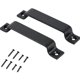 thumbnail image 4 of 180mm-bouton De Porte De Grange, Poigne De Porte, Poigne De Tiroir De Garde-robe Coulissante Pour Abri De Garage - Aluminium Noir 2 Pices, 4 of 5