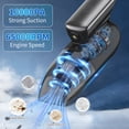 thumbnail image 2 of Handheld Vacuum Cordless, 10000PA Strong Suction Hand Held Car Vacuum Cleaner Rechargeable, Portable with Multi-Nozzles & LED Light for Home, Car, Office, Pets, 2 of 7