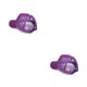 thumbnail image 3 of Sonducket Gorra de béisbol para mujer, a prueba de sol, de Color sólido, brillante, transpirable, con lentejuelas de repuesto, para niñas y Púrpura 2piezas, 3 of 6