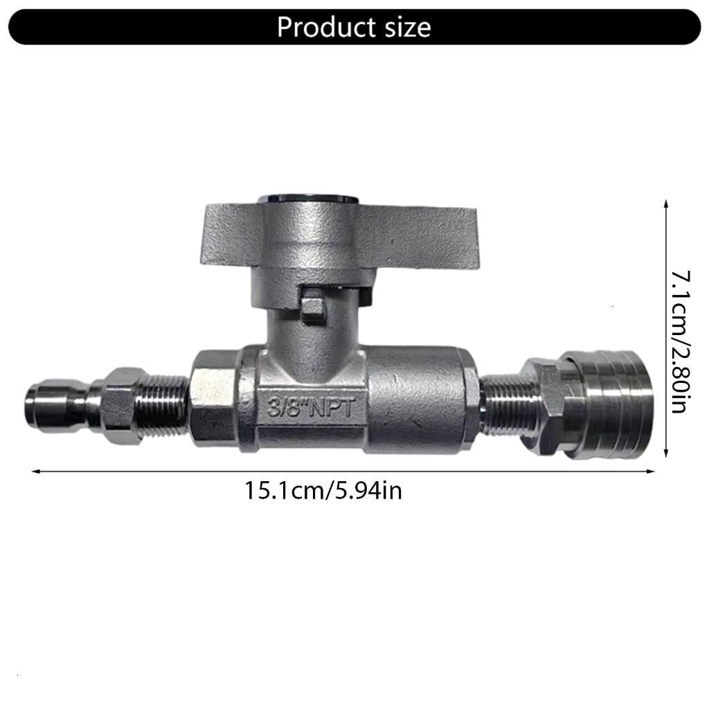 Steel 3/8Inch Ball Valves Pressure Washer 5000PSI With Quick Connecting Fittings For Washer Systems Leakage Protections