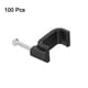thumbnail image 3 of 100 Paquetes de Clips de Cable de 0.51 Pulgadas, Abrazaderas de Cable Ethernet con Clavos de Acero, Negros, 3 of 6