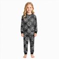 thumbnail image 2 of KPOPLK 2T 3T 4T 5T 6T 7T 8T Boy Halloween Pajamas 2 Piece Long Sleeve Ghost Print Crewneck Top & Pant Pjs Fall Outfit Set,Size 5-6 Years, 2 of 9