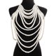 thumbnail image 1 of Sujetador de cadena para el cuerpo con perlas para mujer, cuerpo de Bikini Sexy, joyería Sexy para mujer, disfraz de tienda nocturna, cadena para el cuerpo con hombros, 1 of 5