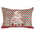 thumbnail image 2 of Merry Christmas Tree Throw Pillow Cover, Red Green Checkered Rectangle Decorative Pillow Case Protector Soft Cushion Cover Lumbar Pillowcase for Couch Sofa Bedroom Car Chair Decor 24x36 Inch, 2 of 8