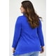 thumbnail image 3 of Suéter Tejido Asimétrico Roman Fashion Azul Rey Talla 38, 3 of 6