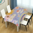 thumbnail image 4 of Yayeee Tablecloths 60" x 90" Rectangle Wrinkle Resistant Party Table Cover, Purple Clouds, 4 of 8