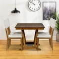 thumbnail image 6 of 5 Piece Dining Table Set, Atumon Dining Table Set for 4, Wood Dining Room Set with 1 Table and 4 Upholstered Chairs, Farmhouse Dining Table Set for Kitchen Dining Room Apartment, Walnut, 6 of 10