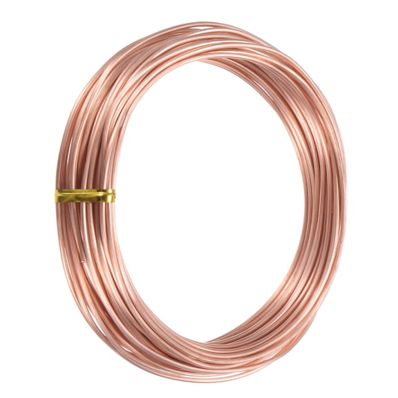 99.9% Soft Copper Wire, 15 Gauge 16FT Pure Copper Wire Craft Wire for DIY [1.5mm, 10M]