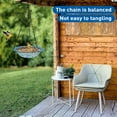 thumbnail image 6 of Bxaolu 1 Pack Hanging Bird Baths, Hanging Bird Feeders for Outdoors, Bird Water Bowl for Garden Yard Decor(Plastic, Blue), 6 of 7