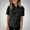 Black, variant on Munlar Blue T Shirts for Women Loose Plain Spring 2025 Short Sleeve Crew Neck Tops 5XL