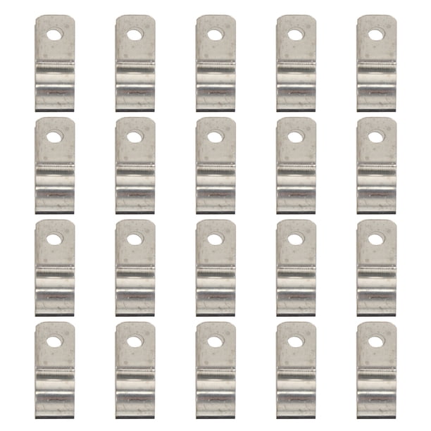 CRAFTHROU 50Ud Clips Para Sujeción De Cables En Práctico Y Resistente Color Plateado