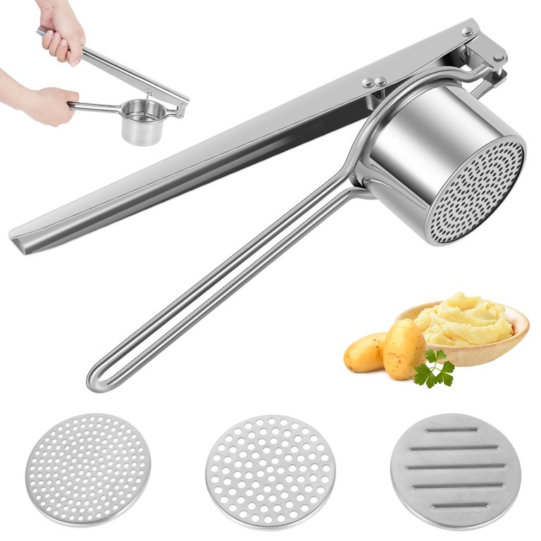 Ergonomic Stainless Steel Potato Masher Household Potato Masher