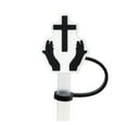 thumbnail image 1 of Glass & Bottle Accessory for StanleCup – Reusable Silicone Straw Cover Topper with Biblical Design 80mm Lid Compat Lids & Cap Protector for Drinking Tips, 1 of 3