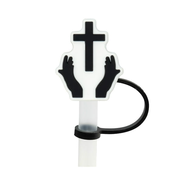 Christmas Design Silicone Straw Covers - Reusable 8.0mm Drinking Tip Protectors for Stanley Cup, Holiday Themed Lid Accessories - Blue