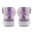 thumbnail image 6 of Toddler Sneakers for Girls Boys, Kids Canvas High Top Fashion Sparkle Sequins Bow Shoes Running Walking Casual Adjustable Strap Shoes, 6 of 7