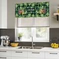 thumbnail image 4 of St. Patrick's Day Curtain Valances for Windows, Kitchen Valance Window Treatments Panel 2 Pack, Shamrocks Green Boots Bools Farm Plaid Rod Pocket Short Curtains for Bathroom Bedroom 60 x 18 Inch, 4 of 8