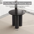 thumbnail image 5 of QEZEOM Round Dining Table 30", Modern Black Kitchen Table, Small Indoor Table for Dining Room, Kitchen, Bar, Living Room, Home Office, 5 of 7