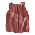 thumbnail image 4 of Tweang Cotton Tank Top Women Summer Vacation Outfits Camisole Tops for Women Cotton and Linen Camisole Tshirts Basic Undershirts Tank Tops Casual Shirts Sleeveless Tops High Neck Boho Shirt Pink L, 4 of 6