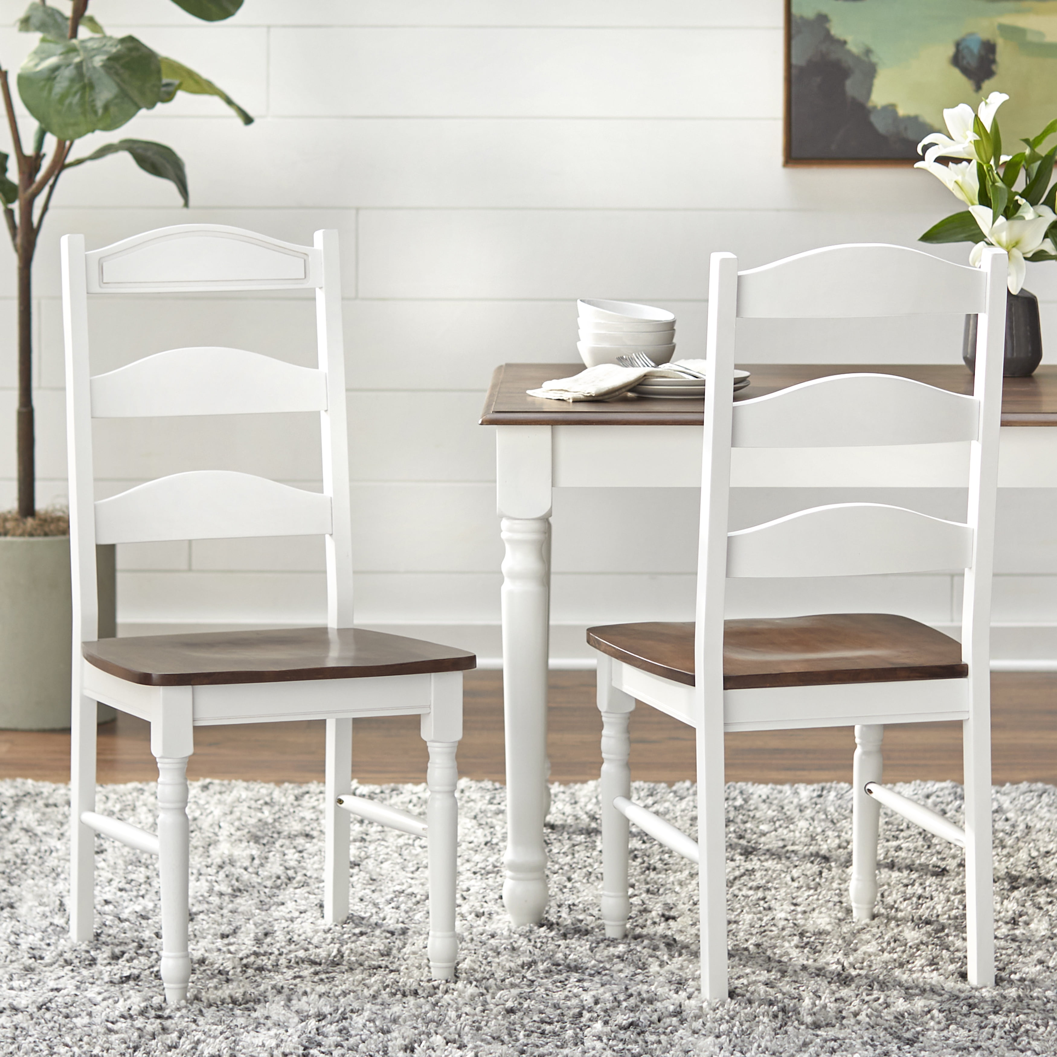 Skipton Dining Chair Set Of 2 White, Whalen Dining Chairs