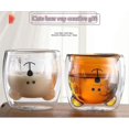 thumbnail image 2 of Sweet Coffee Cups Tea Milk Cute Bear Cat Panda Espresso Cups Mugs, 2 of 3
