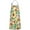 Leaf Red Berry, variant on Beige Sunflower Cluster Pattern Apron-Garden Aprons for Women with Pockets-Cotton Linen Waterproof Kitchen Cooking Gardening Aprons Adjustable for Kitchen,Cooking,BBQ and Salon 33x27 Inch
