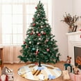 thumbnail image 7 of Rateoe A Bee Print Christmas Tree Skirt 30" for Xmas Holiday New Year Party Circle Tree Mat Ornaments Decoration, 7 of 7