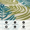 thumbnail image 6 of World Rug Gallery Floral Leaves Flatweave Indoor/Outdoor Area Rug - BLUE 5' X 7', 6 of 9